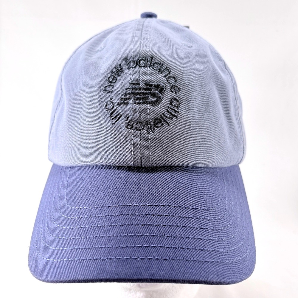 New Balance Athletics Inc Blue Embroidered Adjustable Baseball Cap Hat NWT